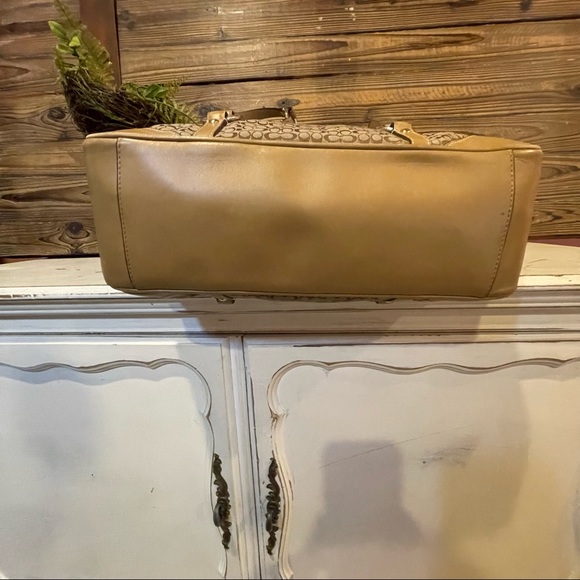 Coach Signature Gallery Mini C Khaki Large Carryall Tote Bag NWOT - Picture 7 of 12